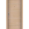 Θωρακισμένη Πόρτα Ασφαλείας Με Επένδυση CPL Laminate με σχέδιο inox LS110