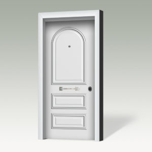 Θωρακισμένη πόρτα με επένδυση αλουμινίου AL110