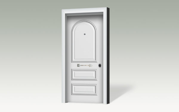 Θωρακισμένη πόρτα με επένδυση αλουμινίου AL110
