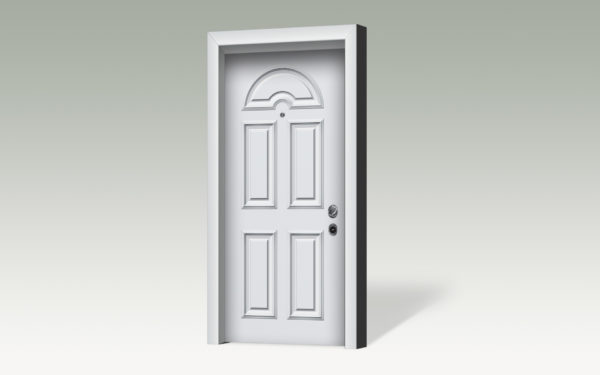 Θωρακισμένη πόρτα με επένδυση αλουμινίου AL116