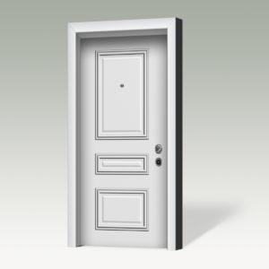 Θωρακισμένη πόρτα με επένδυση αλουμινίου AL117
