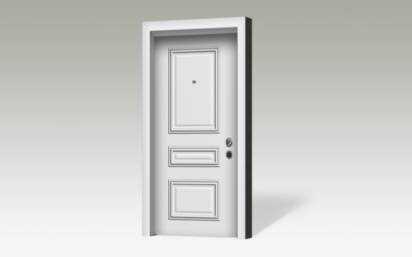 Θωρακισμένη πόρτα με επένδυση αλουμινίου AL117
