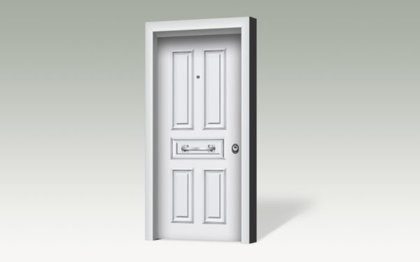 Θωρακισμένη πόρτα με επένδυση αλουμινίου AL118