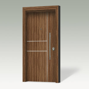 Θωρακισμένη πόρτα με επένδυση αλουμινίου ANC202