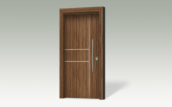 Θωρακισμένη πόρτα με επένδυση αλουμινίου ANC202