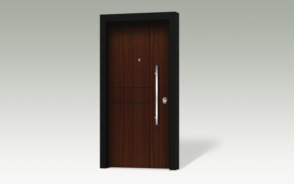 Θωρακισμένη πόρτα με επένδυση αλουμινίου ANC203