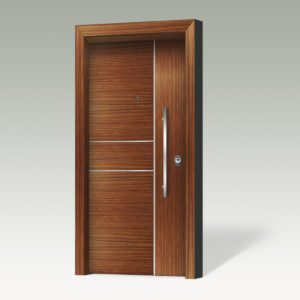 Θωρακισμένη πόρτα με επένδυση αλουμινίου ANC205