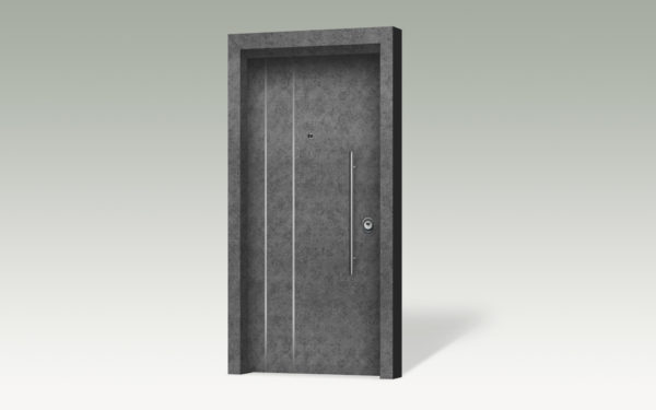 Θωρακισμένη πόρτα με επένδυση αλουμινίου ANC206