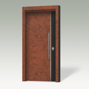 Θωρακισμένη πόρτα με επένδυση αλουμινίου ANC207