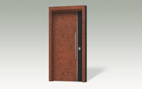 Θωρακισμένη πόρτα με επένδυση αλουμινίου ANC207