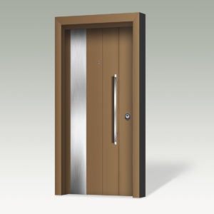 Θωρακισμένη πόρτα με επένδυση αλουμινίου ARS122-dreamdoors.gr