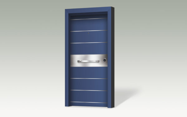 Θωρακισμένη πόρτα με επένδυση αλουμινίου ARS125-dreamdoors.gr