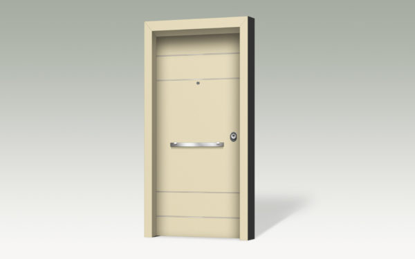 Θωρακισμένη πόρτα με επένδυση αλουμινίου ARS127-dreamdoors.gr
