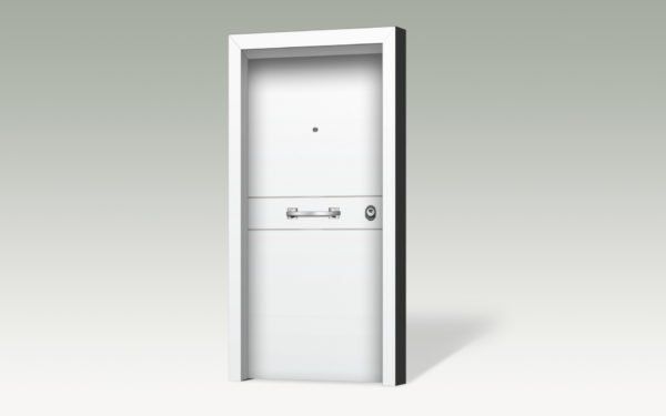 Θωρακισμένη πόρτα με επένδυση αλουμινίου ARS128-dreamdoors.gr