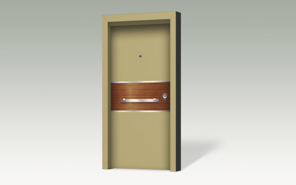 Θωρακισμένη πόρτα με επένδυση αλουμινίου ARS129-dreamdoors.gr
