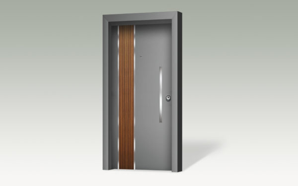 Θωρακισμένη πόρτα με επένδυση αλουμινίου ARS130-dreamdoors.gr