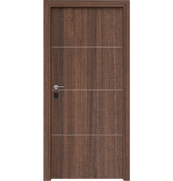 Πόρτες Laminate Economy Standard Σχέδιο-3p Inox Χρώμα-N55