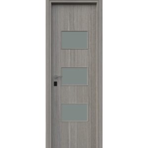 Πόρτες Laminate Economy modern Σχέδιο-3T με τζαμι Χρώμα-K005