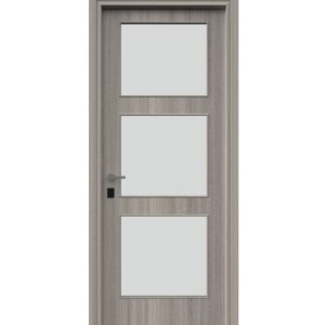 Πόρτες Laminate Economy modern Σχέδιο-6T με τζαμι Χρώμα-N328