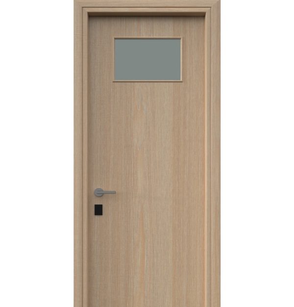Πόρτες Laminate Luxury Σχέδιο-1T με τζαμι Χρώμα-Ν1335